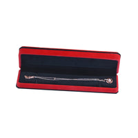 Red Velvet Black Edge Jewelry Gift Box for Rings, Pendants, Bracelets, and Necklaces