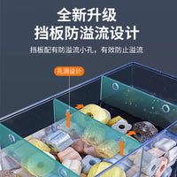 Aquarium Waterfall Drip Filter Box for Turtle Fish Tank, 3-in-1 Circulation Oxygenation Filter