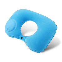Inflatable U-Shaped Travel Neck Pillow for Neck Support and Napping
