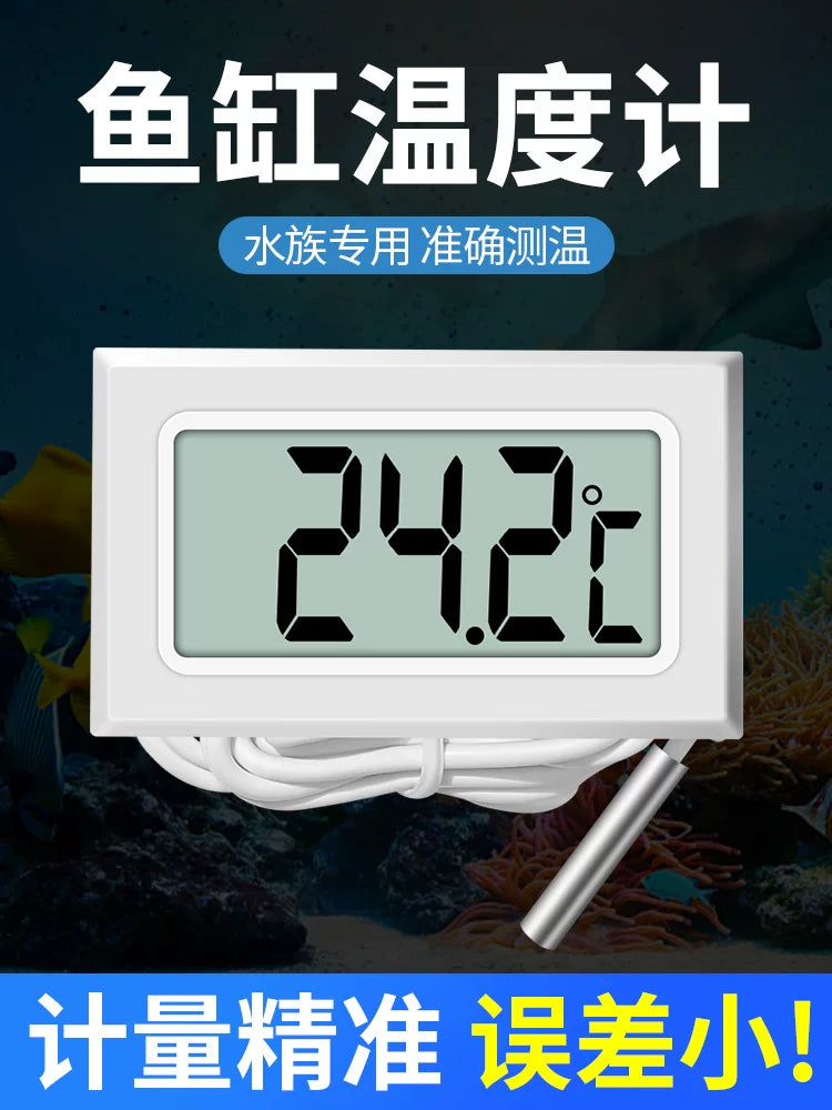 Digital Thermometer with Probe for Aquarium Refrigerator and Breeding Tanks
