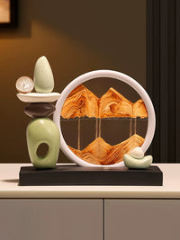 Hourglass Sand Art Decor for Living Room TV Cabinet Wine Cabinet Entrance Luxury High-End Office Decoration