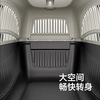 Portable Pet Carrier for Cats and Small Dogs, Airline Approved Travel Crate with Anti-Stress Design