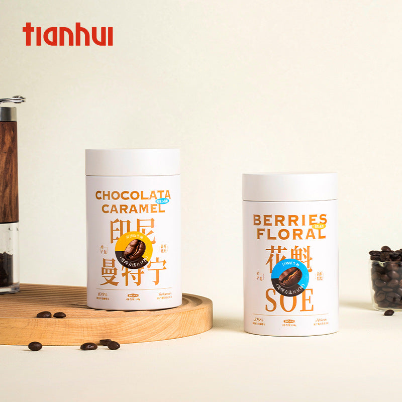 Tinplate Coffee Bean Storage Canister with One-Way Degassing Valve