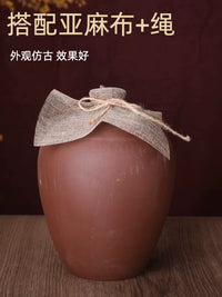 Handmade Unglazed Terracotta Tea Caddy with Lid - Medium to Large Ceramic Storage Jar for Home