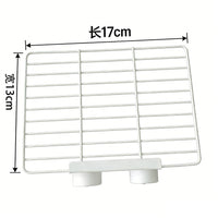 Parrot Platform Perch for Bird Cages - Expandable Metal Mesh Platform