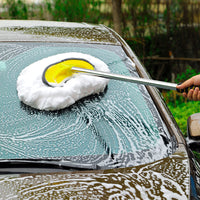 Car Wash Mop Brush with Water Flow and High-Pressure Spray Gun Kit