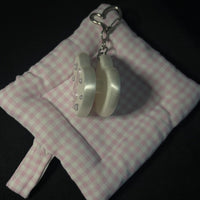 Heart-shaped Music Note Earphone Cable Organizer Keychain for Girls