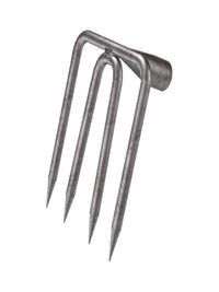 Manganese Steel Garden Rake with Wooden Handle for Loosening Soil and Cultivating