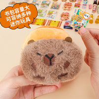 Capybara Mini Backpack Stationery Set for Kids Pretend Play