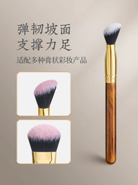 Langyan Oblique Head Liquid Cream Blush Contour Highlight Brush Set