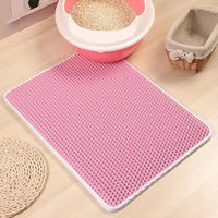 EVA Double-Layer Cat Litter Mat with Splash-Proof and Leak-Proof Design