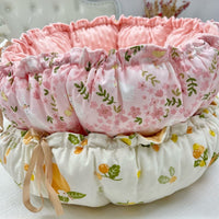 Thickened Reversible Pet Bed for Cats and Small Dogs, Warm Pumpkin-Shaped Cushion, All Seasons