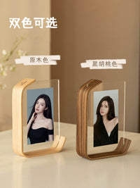 Creative Double-Sided Transparent Photo Frame for 6-inch Pictures, Desktop Display