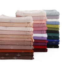Solid Color Meteor Hot Drill Mesh Long Scarf Headscarf