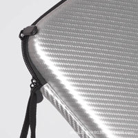 Jiebao Square Hard Case Table Tennis Racket Bag, Shockproof and Pressure-Resistant, Large Capacity for Two Paddles