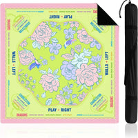 Floral Mahjong Table Mat Thickened Silent Waterproof Wear-Resistant Card Game Pad