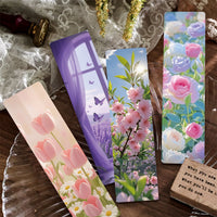 24-Pack Floral Bookmark Set for Reading, Student Rewards, and Stationery Gifts