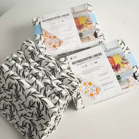 Refrigerator Drawer Liner Mats - Absorbent, Non-Slip, Cuttable Shelf Liners for Kitchen Cabinets & Tables