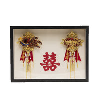 Wedding Brooch Boutonniere Display Frame Shadow Box for Keepsakes and Decor