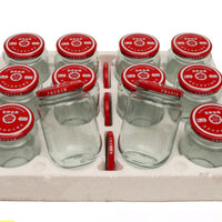 Heat-Resistant Glass Storage Jars with Lids, Sealed Round Food Jars for Sauce and Dry Goods