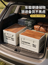 Foldable Car Trunk Organizer, Large Capacity Storage Box for Camping, Picnic, and Outdoor Use