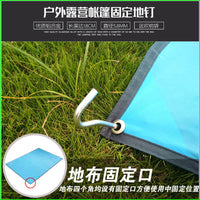 Outdoor Aluminum Alloy Tent Stakes with Ropes and Storage Bag for Camping and Canopy