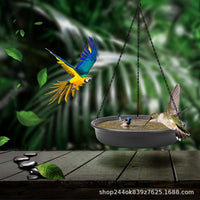 Hanging Bird Bath and Feeder for Garden and Patio Decoration