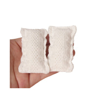 1/12 Dollhouse Lace Bedding Set for OB11 Dolls - Miniature Quilt, Sheet, and Pillows
