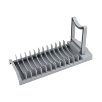 Foldable Dish Drying Rack for Kitchen Counter, Collapsible Plate and Bowl Drainer Organizer