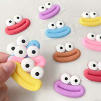 Funny Sausage Mouth Soft Glue Sticker for Phone Case DIY & Refrigerator Decoration