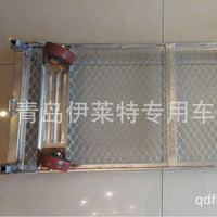 Greenhouse Multi-Layer Trolley with Removable Shelves for Horticulture