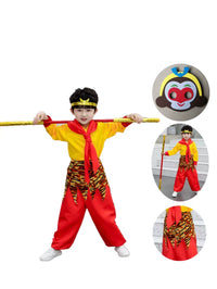 Kids Monkey King Costume Set for Halloween Cosplay & Stage Performance