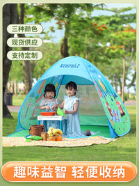 Kids' Foldable Digital Print Play Tent Outdoor Game House for Parent-Child Interaction