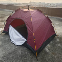 Automatic Pop-Up Camping Tent for 1-3 People, Single Layer Portable Outdoor Shelter