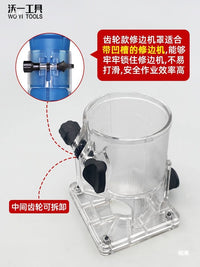 Woodworking Trimmer Base Cover Router Guide Straight Guide Plate Protective Shell for Electric Trimmer Machine
