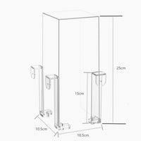 Aquarium Negative Pressure Bracket for Fish Tank Floating Decorations, Clear Plastic Hooks for Micro Landscape Aquascaping