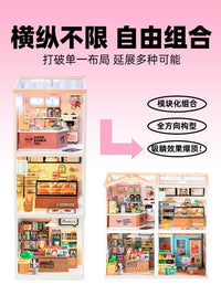 Rolife Super World Miniature Building Blocks DIY House Model Kit for Kids