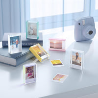 Mini U-Shaped Acrylic Photo Frame for Polaroid and Desktop Display