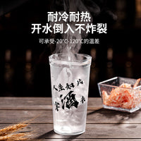 PC Acrylic Beer Mug, Shatterproof Transparent Pint Glass for Home Use