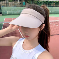 Unisex UV Protection Sun Visor Hat with Extended Brim for Outdoor Sports