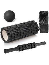 EVA Yoga Foam Roller Massage Set with Gear Stick and Fascia Ball
