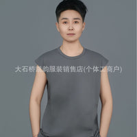 Long Side Band Cotton Chest Binder for Women, Loose Fit Sports Bra Vest