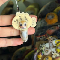 Mini Felt Doll Keychain Material Kit - Cockroach & Dorayaki Designs