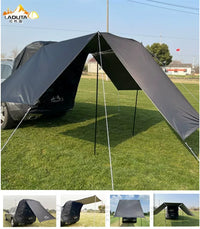 Car Tailgate Tent Awning for Camping, SUV, Outdoor Travel - Waterproof, Sunshade, Mosquito Net