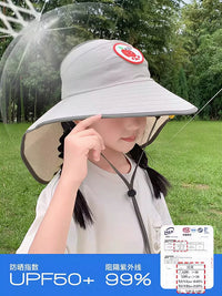 Kids' UV Protection Sun Hat for Summer, Wide Brim Outdoor Sunshade for Boys and Girls