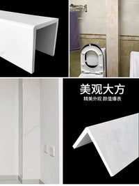 PVC Pipe Cover Corner Guard for Kitchen & Bathroom - Decorative Pipe Enclosure