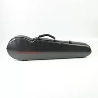 Carbon Fiber Violin Case 4/4 3/4 Viola Case Pressure-Resistant Wear-Resistant Waterproof with Hygrometer