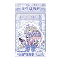 62-Piece Beginner Painless Itabag DIY Kit with Badge Holder and Pearl Stickers