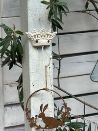 Cast Iron Crown Wall Hook Garden Decor