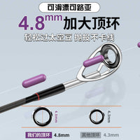Ultralight Carbon Fiber Spinning Fishing Rod for Long-Distance Casting